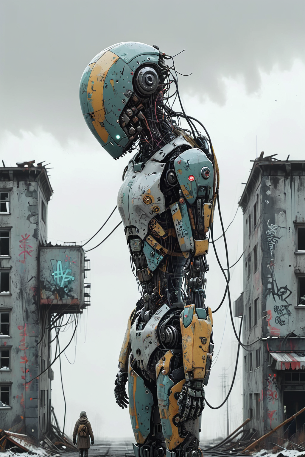 01405-2164259749-Post-apocalyptic Mechanical World_ Amidst the dim,yellowish sky loom towering forests of steel,where abandoned robots and drones.png